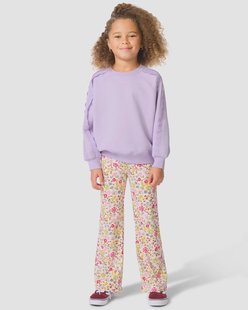 HEMA Kinderlegging flared bloemen ecru (ecru)