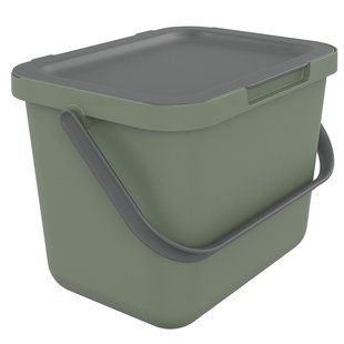 Sundis Afvalbak Loops - Kunststof - Salie Groen - 19.2x25.7x18.7cm - 6l