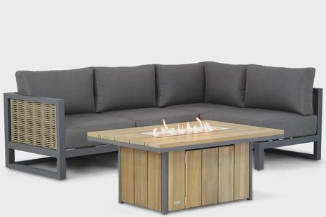 Santika Salviano/Seaside 120 cm hoek loungeset 5-delig