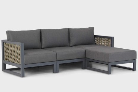 Santika Salviano chaise longue loungeset 4-delig