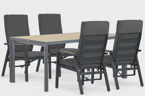 Lifestyle Marseille/Borello 180 cm dining tuinset 5-delig