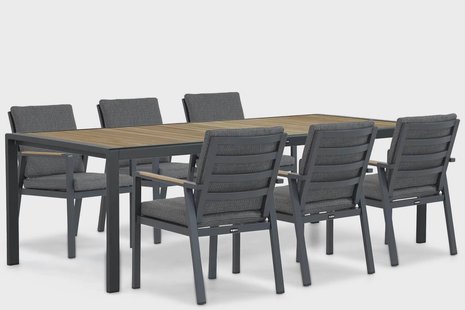 Lifestyle Marseille/Valence 240 cm dining tuinset 7-delig