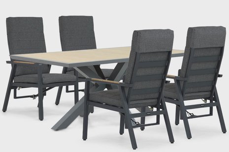 Lifestyle Marseille/Palermo 181 cm dining tuinset 5-delig