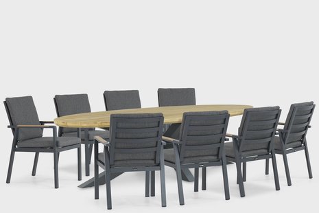Lifestyle Marseille/Diogo 280 cm dining tuinset 9-delig