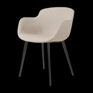 Elma eetkamerstoel beige met armleuning