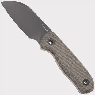 Kizer Vanguard Drop Bear Fix 1093A3 Sheepsfoot DLC S45VN, Norplex UltreX Micarta, vaststaand mes, Azo design