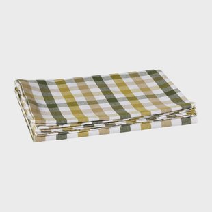 Tafelkleed ruit - groen/geel - 140x240 cm