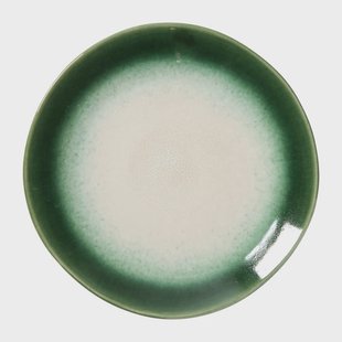 Ontbijtbord roots - donkergroen - ø22x2.5 cm