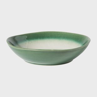 Diep bord roots - donkergroen - ø20x5.4 cm