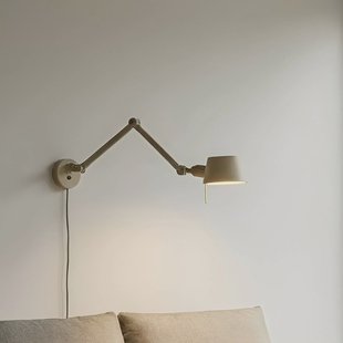 Lucande wandlamp Silka, 91 cm, beige, verstelbaar, E27