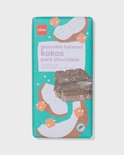 HEMA Chocoladereep puur gezouten karamel kokos 180g