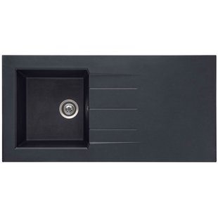 Opbouwspoeltafel - Glanzend Zwart - Smc-composiet - 120x60x3,8cm