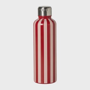 Drinkfles streep - rood - 500 ml