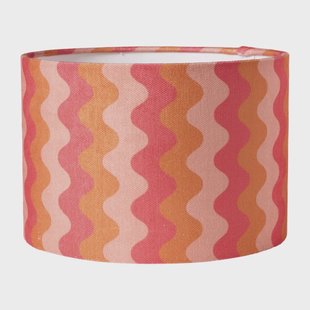 Lampenkap wave - roze - ø24.5x17 cm