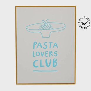Mica Decorations schilderij Pasta Lovers Club (26x31 cm)