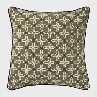 Kussen bloemen - groen - 45x45 cm