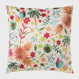 Kussen market melodies - multikleur - 45x45 cm