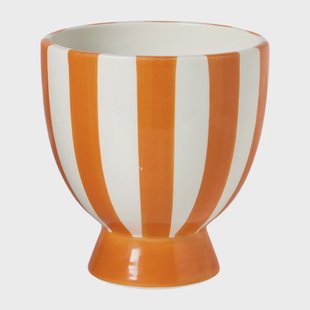 Bloempot keramiek - oranje - ø14.5 cm