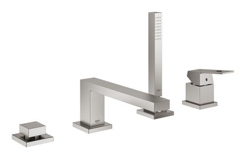 Badcombinatie GROHE Eurocube Viergats Supersteel