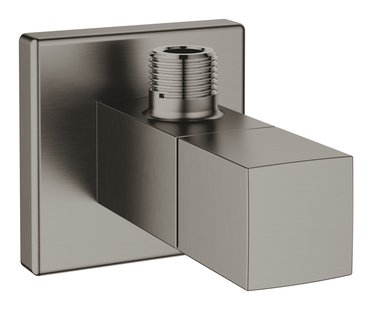 Hoekstopkraan GROHE Eurocube Hard Graphite Geborsteld