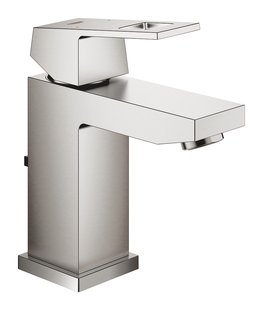 Wastafelmengkraan GROHE Eurocube S-Size M/Waste 28 Mm Supersteel