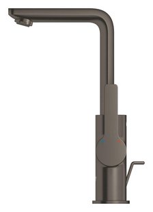 Wastafelmengkraan GROHE Lineare New L-Size M/Waste Hard Graphite Geborsteld
