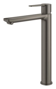 Opzetwastafelmengkraan GROHE Lineare New Xl-Size Gladde Body Hard Graphite Geborsteld