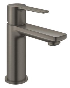 Wastafelmengkraan GROHE Lineare New Xs-Size Push Open Hard Graphite Geborsteld
