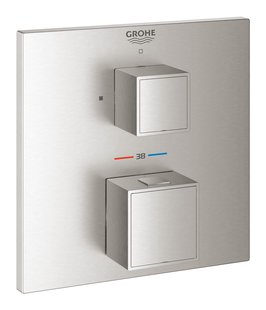 Opbouwdeel GROHE Grohtherm Cube Zonder Omstel Supersteel