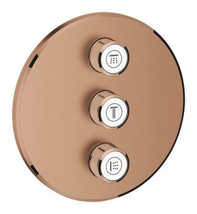Opbouwdeel GROHE Smartcontrol Volume, Rond (3X) Warm Sunset Geborsteld