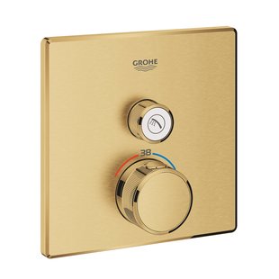 Opbouwdeel GROHE Grohtherm Smartcontrol Douche T, Vierkant Cool Sunrise Geborsteld