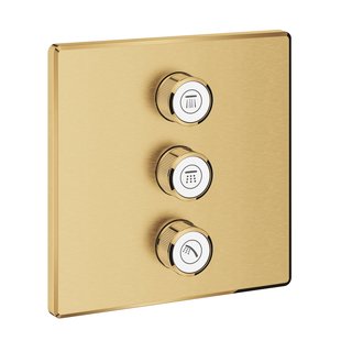 Opbouwdeel GROHE Smartcontrol Volume (3X), Vierkant Cool Sunrise Geborsteld