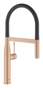 Keukenmengkraan GROHE Essence New Professionele Spray Warm Sunset Geborsteld