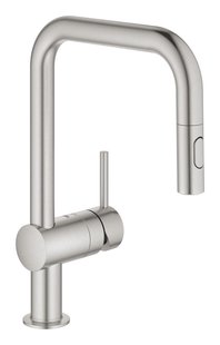 Keukenmengkraan GROHE Minta U-Uitloop Uittrekbare Dual Spray