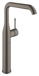 Opzetwastafelmengkraan GROHE Essence New Xl-Size Hoog Gladde Body Hard Graphite Geborsteld