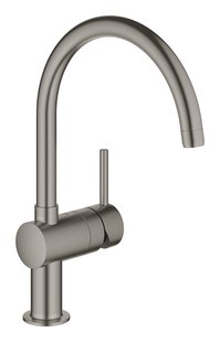 Keukenmengkraan GROHE Minta C-Uitloop Hard Graphite Geborsteld