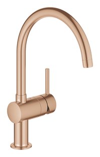 Keukenmengkraan GROHE Minta C-Uitloop Warm Sunset Geborsteld