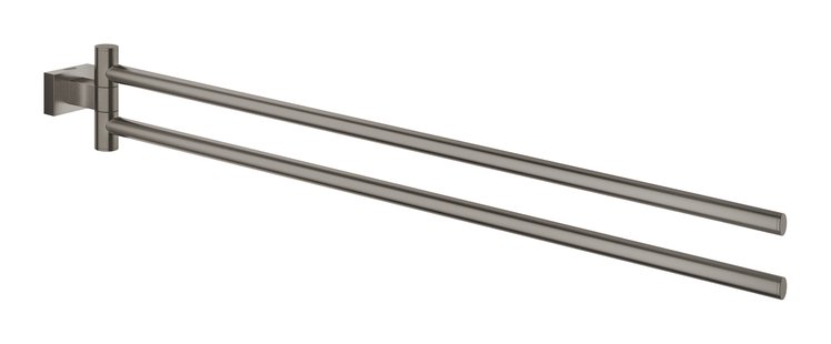 Handdoekhouder GROHE Essentials Cube Hard Graphite Geborsteld