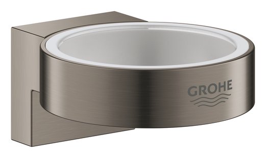 Houder Voor Glas En Zeepdispenser GROHE Selection Hard Graphite Geborsteld