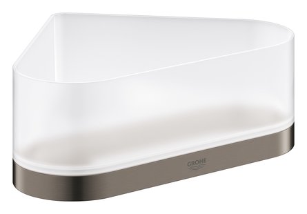 Korf GROHE Selection Met Houder Hoekmontage Hard Graphite Geborsteld