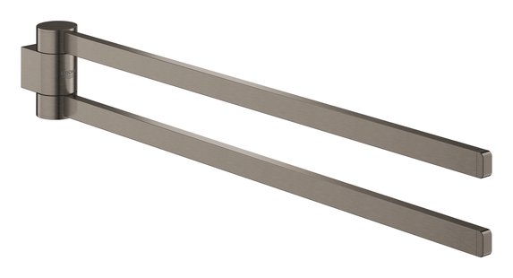 Handdoekhouder GROHE Selection Dubbel Draaibaar Hard Graphite Geborsteld