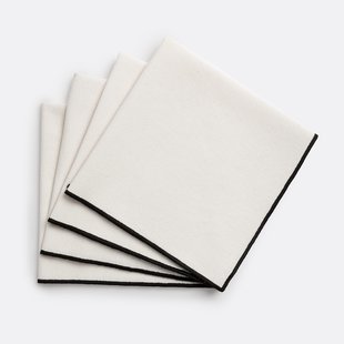 Set van 4 servetten, in gewassen katoen, Tampa