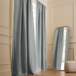 Verduisteringsgordijn van gewassen linnen, verborgen lipjes, Private