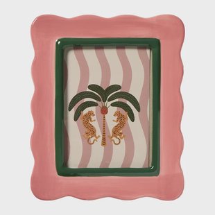 Fotolijst Marbella - roze/groen - 10x15 cm