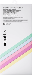 Cricut Joy Smart Sticker Cardstock 14 cm x 33 cm Pastel 10 Pack