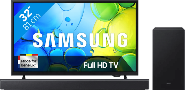 Samsung 32 Full HD F6000F (2025) + Samsung HW-B450F Zwart