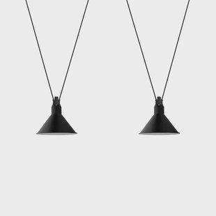 324 XL Hanglamp Conisch Zwart Lampe Gras - Woonkamer - Metaal