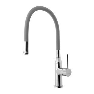 OP=OP Keukenmengkraan Sapho Sili 1-hendel 47.5 cm met Siliconen Uitloop Chroom