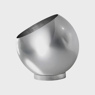 AYTM bloempot Globe, Ø 17 cm, zilver, roestvrij staal