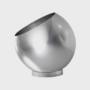 AYTM bloempot Globe, Ø 21 cm, zilver, roestvrij staal